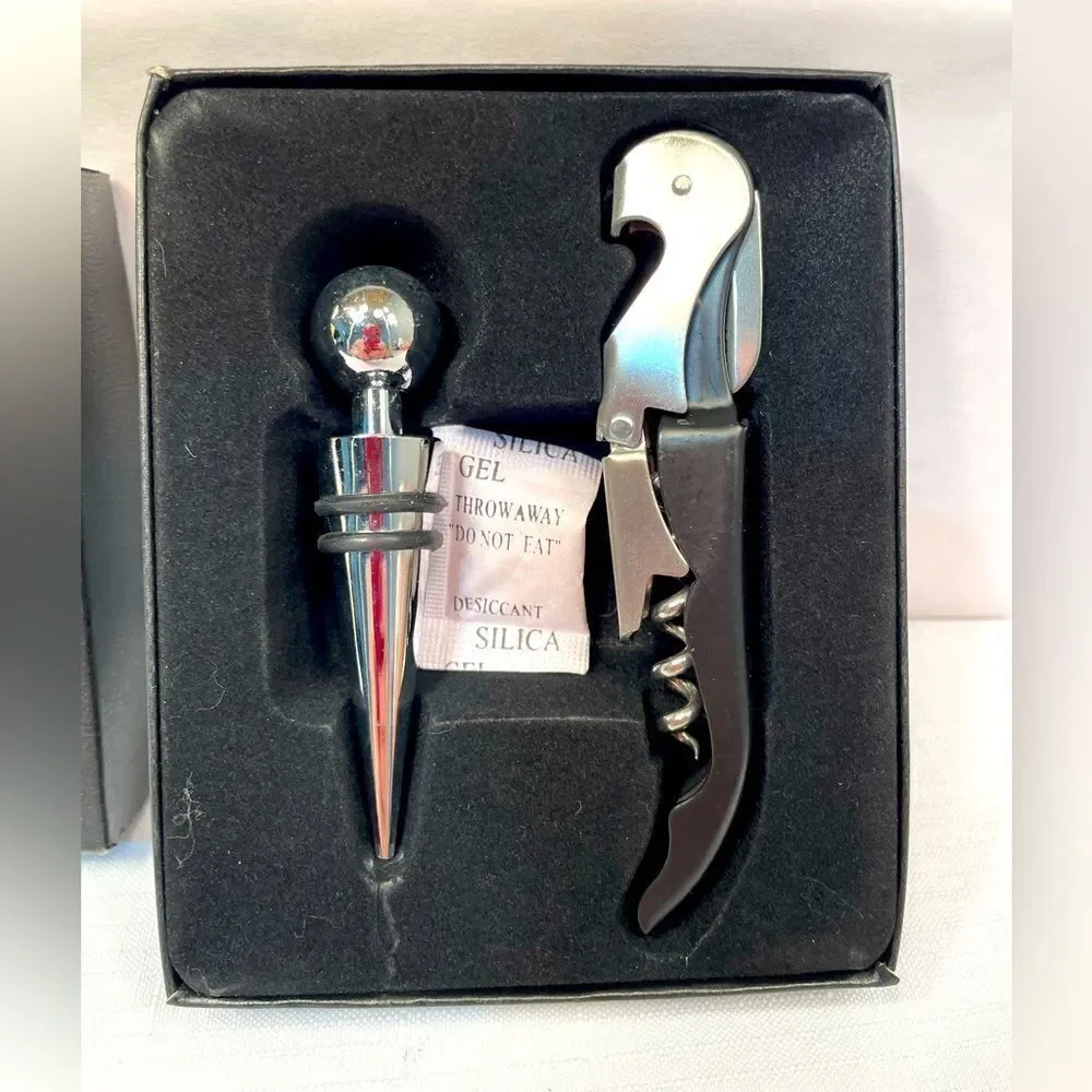 MERCEDES BENZ NIB CORKSCREW AND BOTTLE STOPPER